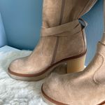 Free People Jasper Platform Tan Suede Over The Knee Boots Photo 3