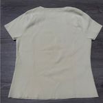 Petite Sophisticate butter yellow short sleeve tee top Photo 1