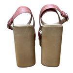 Sam Edelman  Women’s 7 US Terracotta Rose Block Heel Ankle Strap Leather Sandals Photo 4