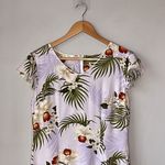 Vintage M D Fashion Hawaiian Floral Dress Purple Photo 2