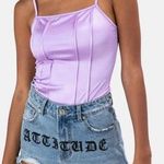 Adika   Purple Satin  Top Photo 0