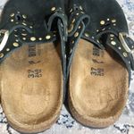 Birkenstock  Boston Rivets Suede Leather Clog Black Photo 8