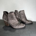 Paul Green  Malibu Sliced Zip Bootie Size 8.5 Smoke Brush Metallic Leather‎ Photo 1