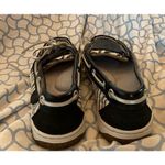 Sperry  Top-Sider 5.5 M Women’s Black White Sequin Zebra Print Boat Shoes EUC Photo 3