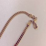Michael Kors  gold steel crystal pave reversible necklace Photo 2