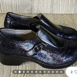 Alegria Enyah myriad slip on iridescent wedge clog shoes 38 Photo 1
