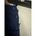 Free People  Navy Blue with Rhinestones Strapless Super Mini Dress Size 10 *read Photo 9