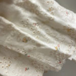 Vintage Havana Eyelit Smocked Ruffle Dress Floral Mini Juniors Large NWT New Photo 3