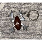 Frog Key chair Silver Metal With Wood Detailing Of Frog Photo 1