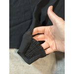 ZARA  Woman Black Blouse Size‎ Medium Flowy Round Neck Sleeveless Crepe Top Photo 2