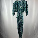 ZARA NWT  Floral Print Jumpsuit in Green‎ Size Extra Small Photo 4