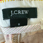 J.Crew Vintage Women's Bold Floral Cotton Chino Shorts Size 8 Multicolor Funky Photo 3