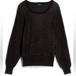 Anthropologie Splendid Sheridan Cashmere Lurex Sweater Jumper Pullover Top Black Photo 8