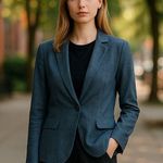 Abercrombie & Fitch NWOT  One Button Fitted Blazer SZ-26/2 Photo 0