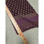 Anthropologie Womens Marsden Wide Leg Pants Size 10 Graphic Abstract Maroon Boho Photo 8