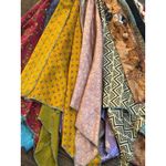 100% Silk Scarf Dress Top Smocked Handkerchief Halter One Size Photo 3