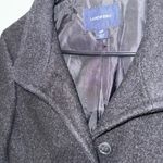 Lands' End Women's Charcoal Pea Coat Black Size 4P Photo 12