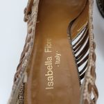 Isabella Fiore Womens Shoes Size 6.5 Brown Leather Snakeskin Embossed Strappy Photo 4