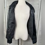 Nine West  Women's Vegan Leather Biker/Motorcycle Jacket Mineral Black-0X Photo 3