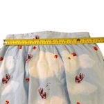 Gnome Skirt Butterfly Floral Print A Line Mini Skirt Cottagecore Size M Blue Size M Photo 2