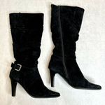 White Mountain Black Heeled Boots Photo 1