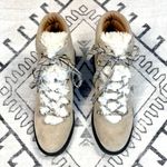 Sam Edelman Darrah 2 Faux Fur Trim Lace Up Suede Boot in Sand Size 7.5 Photo 3