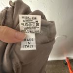 European Linen Blend Wide Leg Cropped Pants Beige L Drawstring Waist Italy Lagen Tan Size L Photo 6