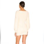 Majorelle  Riley Tunic Sweater Ivory ribbed blouson sleeves knit Revolve As Is Photo 1
