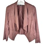 Kut From The Kloth  Women's Faux Suede Open Front Jacket with‎ Pockets Size Large Photo 2