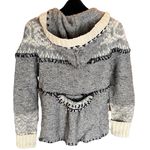 Free People Fair Isle Wool Blend Hooded Cardigan Sweater Photo 6