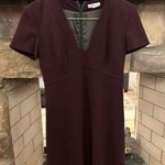 Michael Kors Kors Elegant Burgundy V-Neck Dress—Great fitting dress-size 4 Photo 0