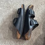 Birkenstock  Arizona Black Leather Double Strap Sandal Size 8 - 8.5 Reg / Wide Photo 10