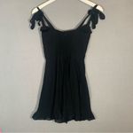 Reformation  Black Ruffle Mini Christine Dress Ladies Sz 4 Photo 2