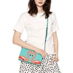 Kate Spade  Flamingo Applique Cali Strut Your Stuff Clutch Crossbody Photo 2