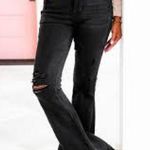 Judy Blue flare Jeans distressed flare size 14W trendy casual punk gothic Photo 1