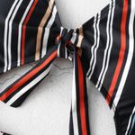 Zaful Pinstripe One Piece Swimsuit Photo 6