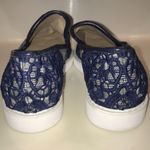 Karl Lagerfeld Paris Women’s Carly Plaid Fabric Floral Embroidered Slip-On Shoes Photo 3