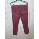 Free People  Women's Red Jacquard Textured Skinny Jeans‎ Size 26 Photo 3