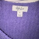 Style & Co . Lavender V-Neck Sweater Photo 3