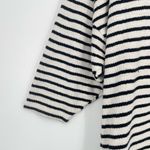 ZARA  Woman Classic V-Neck‎ Short Sleeve Black And White Short Sleeve Tunic Top Photo 7