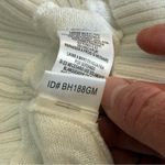 BCBGMAXAZRIA  White Ribbed Turtleneck Knit Sweater Size Small Photo 5