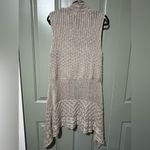 Mystree Sweater Open Cardigan Shawl Vest Sz L with cute knit detail Mauve/Purple Photo 3