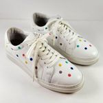 Boden Womens Shoes White Leather Polka Dots Sneaker Low Top Casual 42 US 10.5 Photo 1