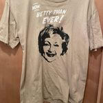 BETTY WHITE Now Betty Than Ever! Graphics Purple Fitted Tshirt size medium Multiple Photo 1