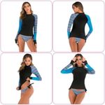 2 Piece Long Sleeve Swimsuit Swim Shirt Bathing Wetsuit (Size: Large) (New) Photo 4