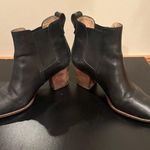 Madewell The Regan Ankle Black Leather Chelsea Boots Block Heel Women's Size 9.5 Photo 2