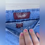 ANGELS Women’s Y2K Embroidered Capri Denim Jeans Blue Size 12 Photo 4