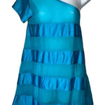 Tavik Swimwear One Shoulder‎ Dress Coverup Blue Size M Photo 0