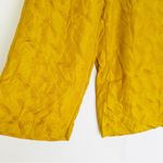 Knot Sisters  Feather Wideleg Elastic Waist Pants Small Gold Photo 2