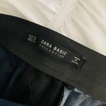 ZARA Blue and Black Pleated Color block skirt Photo 4